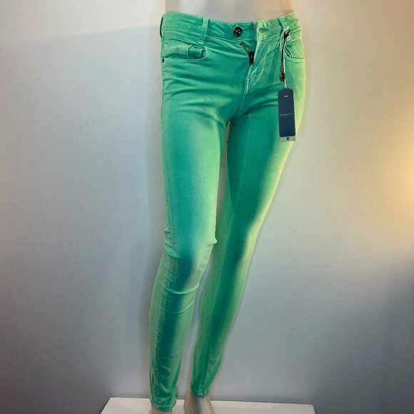 G-Star Raw Women's New Radar Skinny Jade Green Color Jeans - Size 25 x 32 - NWT - Picture 1 of 7